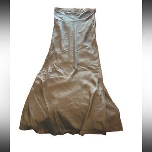NWT Intimately Free People gray satin slip skirt size s